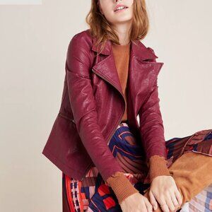 Petula Puff-Sleeved Moto Jacket
